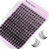 WENDY LASHES Ciuffetti Ciglia Finte C-Curl Style-FD19 Soft Cluster lashes | Extension Ciglia Individuali Naturali Riusabile DIY Lash Extension a Casa 10-18mm Mixed