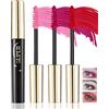 Lestpola Mascara Volume e Lunghezza-3 Colori Rosa Rossa Mascara Estensione Ciglia Effetto Volume, Impermeabile e Lunga Tenuta, Not Blooming Eye Lashes Thick Curling Trucco per Donne-05+06+07