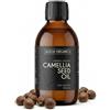 ALUCIA ORGANICS Olio di semi di camelia biologico certificato, puro, naturale, spremuto a freddo, certificato biologico, vegano, cruelty free, per pelle, viso, corpo, capelli, massaggio (250ml)