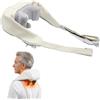 BEST DIRECT MASSAGER PRO - Massaggiatore Cervicale Shiatsu con Calore - Massaggiatore Elettrico per Collo, Spalle e Schiena - 3 Intensità Regolabili - Ideale per Ufficio, Casa e Auto