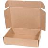 ONLY BOXES Confezione da 20 Scatole in Cartone Kraft Auto-Montanti con Coperchio - Doppia Parete, Resistenti per Spedizioni, E-commerce e Corrieri con misure 42x30x10 cm