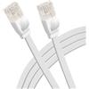 Maplin Cat 6 RJ45 Plug di rete Ethernet piatto cavo 5 m bianco