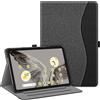 FINTIE Custodia compatibile con Google Pixel Tablet 11 pollici 2023 - [Multi-angolo] Custodia protettiva per visualizzazione con tasca e portapenne, supporto dock per altoparlanti di ricarica, grigio