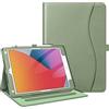 FINTIE Cover compatibile con iPad 10.2 9a generazione 2021/8° genn 2020/7° genn 2019, custodia multiposizione per standby/sveglia automatica, protezione degli angoli, verde salvia