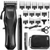Wahl Rapid Clip Tagliacapelli cordless litio con rifinitore naso/orecchie | Ricaricabile con USB, leva di regolazione, uso domestico, impugnatura ergonomica, autonomia di 120 minuti