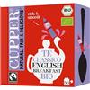 CUPPER Tè Classico English Breakfast Biologico Fairtrade, Tè Nero Ricco e Aromatico, Ingredienti da Agricoltura Biologica, Filtri 100% Biodegradabili, Confezione da 50 Bustine