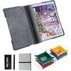 Tektalk Tavola da puzzle pieghevole, tappetino puzzle in feltro con superficie antiscivolo e 6 vassoi colorati per ordinare, salva-puzzle portatile, fino a 1000 pezzi