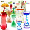 JOYIN - 6 Tubi Sensoriali Antistress per Bambini (anche con Autismo), Bottiglie d'Acqua Rilassanti, Ideali per Feste, Aule (Angolo della Calma) e Sollievo dallo Stress