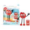 ATC Handels GmbH Glo Pals - Statuine da bagno con cubo luminoso, per un'esperienza sensoriale unica e per il bagno magico (Sammy rosso)