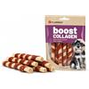 Flamingo Snack per cani - Bastoncini per cani - Flamingo Boost Bastoncino con anatra e collagene - 12,5 cm - 8 pezzi 80 g - senza zuccheri aggiunti - per pelle e articolazioni