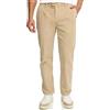 Indicode INGustaf - Pantaloni da uomo in velluto a coste elasticizzati, in cotone, per il tempo libero, Irish Cream, 34W x 32L