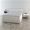 Italian Bed Linen Topper Matrimoniale 160x195 Made in Italy con Fibre Bioceramiche per Massimo Comfort