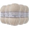 Utopia Crafts DK - Gomitolo di filato doppio, 5 x 100 g (seta naturale)