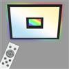 TELEFUNKEN - Pannello LED, plafoniera a LED, plafoniera dimmerabile, con telecomando, RGB per interni e retroilluminazione, 24 Watt, 2200 lm, funzione timer, 445 x 445 x 63 mm (L x P x A) 319405TF