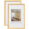 walther design Peppers BP430KD - Cornice portafoto in legno, 24 x 30 cm, confezione da 2, pino
