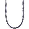 Mabina Gioielli - Collana Uomo - Collana in argento con perle nere - 553582