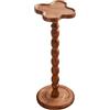 Xinxinphi Tavolino Rotondo Legno 60 cm con Piedistallo, Tavolo Bar Alto Piccolo Marrone Vintage, Tavoli Bevande Soggiorno Salvaspazio, Comodino Camera Letto per Salotto, Divano, Cucina, Spazi Ridotti