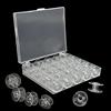 LEEWYOU Bobine per Macchina,25pcs Rocchetti in Plastica per Macchina da Cucire, con Scatola per Riporle Rocchetti per Macchina da Cucire Bobine Universali Plastica Rocchetti Bobine Universali