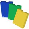 itenga Scatola portadocumenti DIN A4, contenitore per quaderni e blocchi, in plastica PP extra robusta da 0,7 mm, fornita piatta, pieghevole, scatola protettiva per scuola, studio e ufficio (set da 3