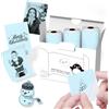 Memoking T02/M02L/M02/M02X Rotolo di Carta Adesiva Blu - 50mm x 3500mm di Carta Adesiva per Foto, Apprendimento, Appunti, Diari, Fai da Te, Memo, Carte Termica Adesiva Che si Conserva per 10 Anni, 3 Rotoli