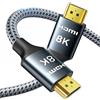 ARISKEEN Cavo HDMI 8K 3metri, Cavo HDMI 2.1 Intrecciato in Nylon ad Alta Velocità da 48 Gbps, Supporta 8K@60HZ, 4K@120Hz, Compatibile con PS4/5 TV Monitor Blu-ray Soundbar