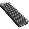 1 one enjoy One enjoy SSD M.2 2280 Dissipatore di Calore in Alluminio con Cuscinetto Termico in Silicone per PC/PS5 (Gray)