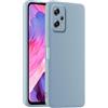 HULLIN Custodia per Telefono in Silicone Colorato, Adatta per POCO X4 GT (6.6) - Blu fumo