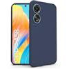 N NEWTOP Cover Compatibile per OPPO A58 4G, Custodia TPU SOFT Gel Silicone Ultra Sottile Flessibile Case Posteriore Protezione Fotocamera Anti Urto Guscio Scocca Colorato Thin (Blu)