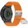 Niboow QuickFit 20mm Nylon Cinturino per Garmin Fenix 8 43mm/Fenix 7S Pro Solar/Fenix 7S/ Fenix 6S/Fenix 6S Pro/Fenix 5S, Elastico Sportivo Cinturini per Garmin Descent Mk3S/ Mk3Si - Arancione