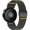 SOLOLUP 18mm Elastico Cinturino per Garmin Venu 4 41mm/3S 2S/Vivoactive 4S 3S/Vivomove 3S/Forerunner 255S 265S Uomini/Donne,Nylon Magnetico Sportivo Cinturini per Huawei Watch 5 42mm/GT 6/5/4 41mm/GT5 Pro