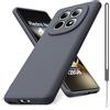 Vansdon Cover Compatibile con Xiaomi Redmi Note 15 4G/5G/Poco M8 5G, Gomma Gel di Silicone Liquida Antiurto Custodia - Grigio Scuro