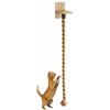 DONGKER Corda per Arrampicata per Gatti 1,3 m/1,5 m, Scale per Graffiare con Corda per Gatti Montata a Parete con Viti di Montaggio, Accessori per Animali Domestici per Giocare e Riposare