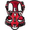 WINHYEPET True Love Extra Reflective Anti-Pull Dog Harness for Small, Medium and Large Dogs, Soft Mesh Padded Vest, Easy Control (Red,M)