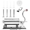 MASTER FENG Riempitivo orizzontale con 8 imbuti di riempimento e 1 pistone in silicone [capacità 2.5LBS]