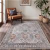 BEIMO Tappeto Salotto Vintage, Tappeti Ingresso Interno, Tappeto Antiscivolo Lavabile, Grandi Tappeti Persiano per Cucina, Camera Da Letto, Ufficio, Retrò Colore, 160x230cm