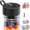 Domigard Macchina Sottovuoto per Alimenti Barattolo di Vetro, 3-in-1 Elctrtici Mason Jar Vacuum Sealer, con 2 Sacchetti Sottovuoto, 20 Coperchi e Apriscatole Inclusi, per Conservazione in Barattoli Mason