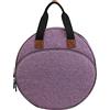 Demoyaya Borsa per attrezzi da ricamo, borsa portaoggetti per filo da ricamo con tasche e scomparti per accessori, borse per maglieria e organizer per lavori a maglia per ricamo, grafici, lavori di