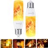 Yewclls Lampadina a fiamma E27, effetto fiamma, effetto luce tremolante, 3,5 W, per esterni, per Halloween, casa, giardino, bar, feste, matrimoni, ristoranti, San Valentino, decorazione (2 confezioni)