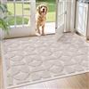 COLOR&GEOMETRY Zerbino d'Ingresso 80x120cm, Sporco Zerbino Absorbentes, Tappeto Ingresso Interno ultrasottile, per Ingresso, Porta e Corridoio, Scala beige