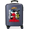 JOUMMA BAGS Graffity Of Spiderman Trolley Abs 55 Cm 4 Ruote Blu Marino