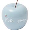 PALAIS ROYAL Mela Decorativa Azzurra con Testo "Mela Gioco" 10,5cm