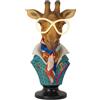 PALAIS ROYAL The Led Guys Elisabetta Busto Giraffa con LED 45cm in Resina