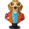 PALAIS ROYAL The Led Guys Ettore Busto Cane con LED 40cm in Resina