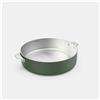 COOKUT La Meravigliosa Padella Alta con Manici 28cm Verde Acciaio Inox