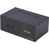 StarTech.com Switch KVM a 2 porte con doppio monitor DisplayPort e HDMI, 4K 60Hz, 1 HDMI DP, hub USB 5Gbps porte, HID, conforme TAA [P2ADDH462-KVM-SWITCH]