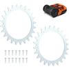 SWAWIS Ø205mm Punte per Robot Tosaerba in Acciaio Inox Compatibile con Worx Landroid S&M, Robot Tagliaerba Spikes con 14 Vit, per S300[WR130E] M500[WR141E] M700[WR142E]/, Miglioramento della Trazione