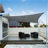 AXT SHADE Vela Ombreggiante Impermeabile Quadrata 5x5m Tenda a Vela Parasole e Protezione Raggi UV per Esterno Terrazza Giardino-Antracite