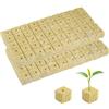 Zhushishunyi 50 Pz Cubi di Lana di Roccia da 50 Fori, Cubi di Coltivazione in Lana di Roccia, 25 x 25 x 25 mm cubo di piantagione per piantine da Coltivare in Serra Senza Suolo