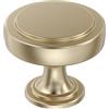 Amerock BP36880BBZ - Pomello per armadietto champagne dorato con diametro superiore a 38 mm, hardware per mobili da cucina, maniglia per cassetti