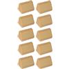 cyclingcolors 10x staffa angolare connettore in plastica 20 x 20 x 42 mm 2 fori con copertura supporto mobile mensola universale fissaggio da avvitare rovere chiaro